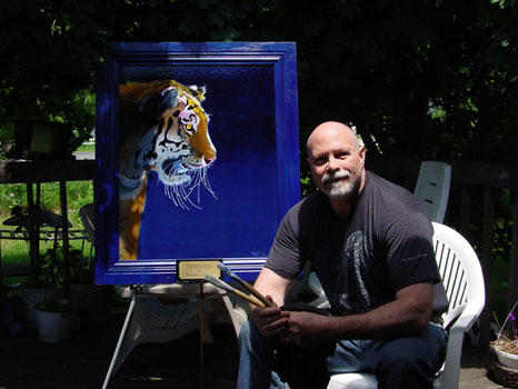 Completed Painting of the Siberian Tiger